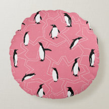 Festive Frosty Winterland Penguine Pink Christmas