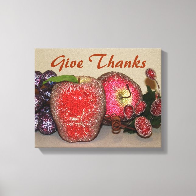 Festive Fruits Wrapped Canvas (Front)