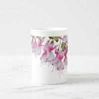 'Festive Fuchsias' on a Bone China Mug