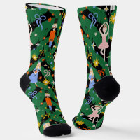 Festive Fun Nutcracker Ballet Christmas Black