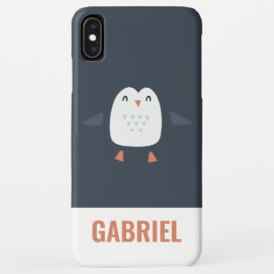festive funny cute penguin personalised childrens Case-Mate iPhone case