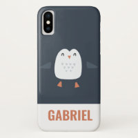 festive funny cute penguin personalised childrens