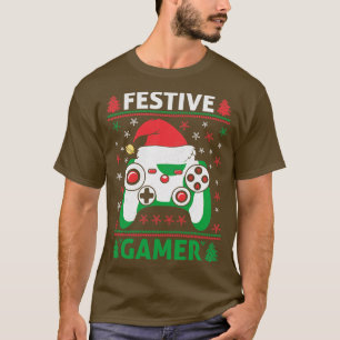 Festive Funny Ugly Sweater Game Controller Santa H