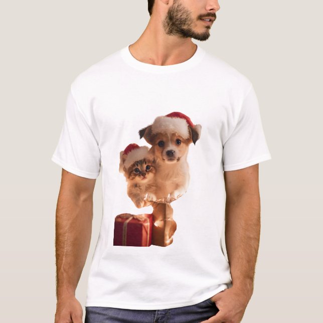 Festive Fur Friends T-Shirt (Front)