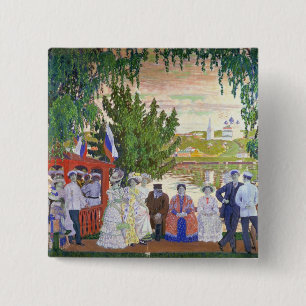 Festive Gathering, 1910 15 Cm Square Badge