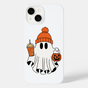Festive Ghost with Pumpkin Basket & Iced Latte Case-Mate iPhone 14 Case
