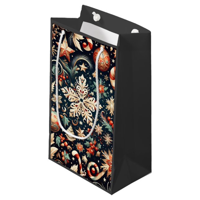 Festive Gift Wraps mod.03 Small Gift Bag (Front Angled)