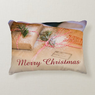 Festive gifts as Christmas motif Decorative Cushion