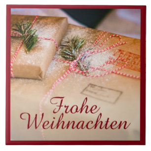 Festive gifts as Christmas motif Tile
