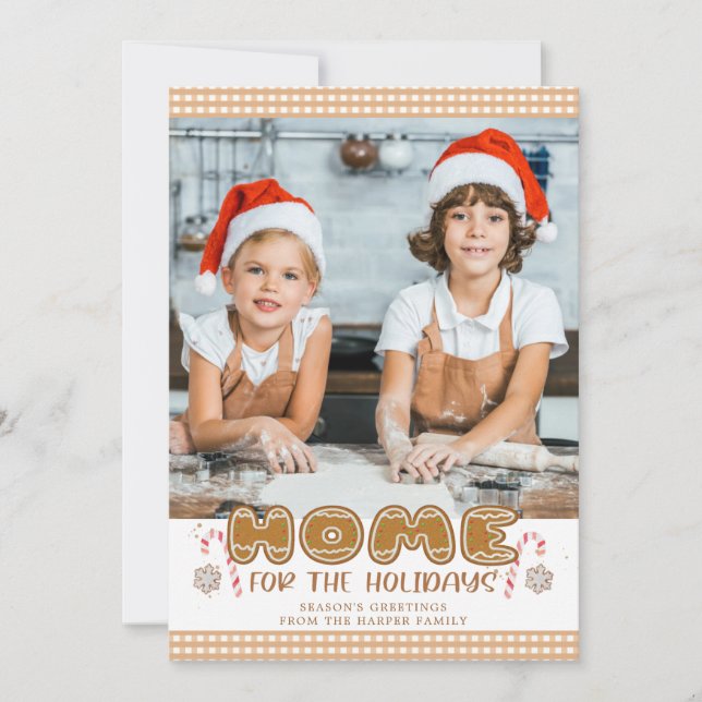 Festive Gingerbread Baking HOME FOR THE HOLIDAYS (Front)