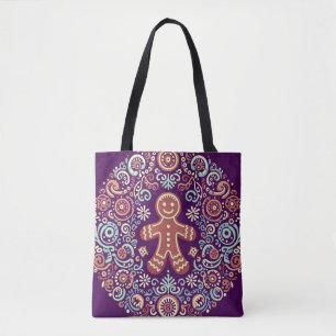Festive Gingerbread Delight Tote Bag