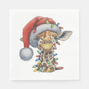 Festive Giraffe Napkin