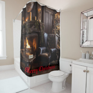 Festive Glow Shower Curtain