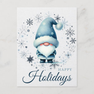 Festive Gnome Greetings Postcard