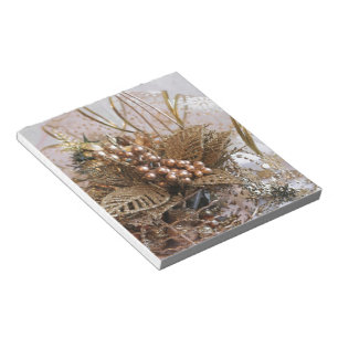 Festive Gold Christmas Notepad