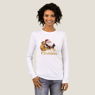 Festive Gold Holiday Design Tri-Blend Shirt
