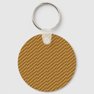 Festive, golden pattern key ring