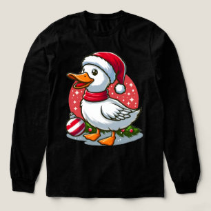 Festive Goose Christmas – Funny Holiday Gag Gift Tri-Blend Shirt