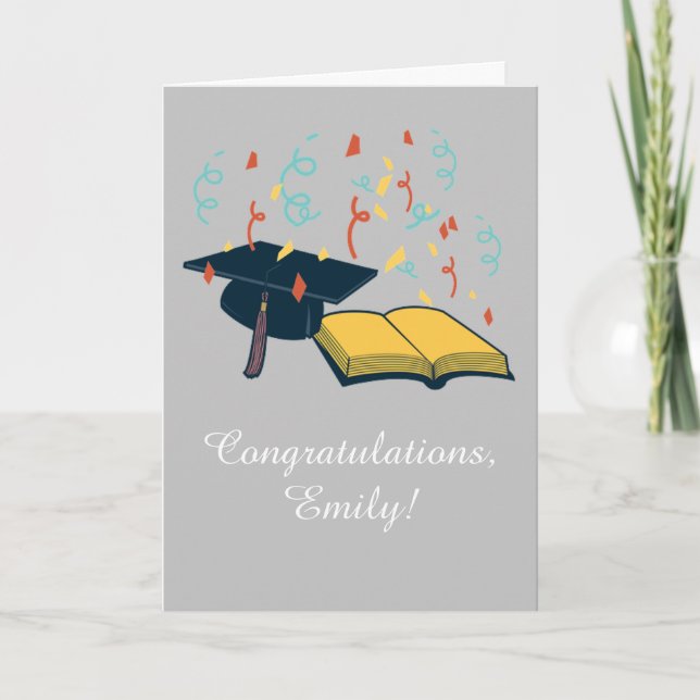 Festive Graduation Congratulations Card (Front)