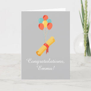 Festive Graduation Congratulations Card