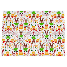 Festive Green And Gold Kasky Christmas Reindeer