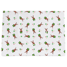 Festive Green And Red Kasky Christmas Reindeer