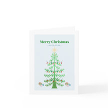 Festive Green Tree with Holiday Lights