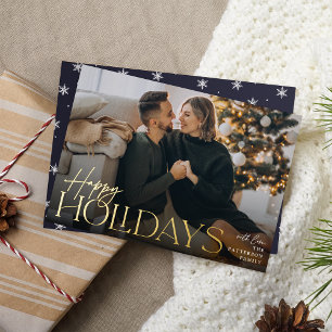Festive Greeting Happy Holidays Full Photo