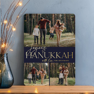 Festive Greeting Joyous Hanukkah 3 Photo