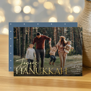 Festive Greeting Joyous Hanukkah Horizontal Photo