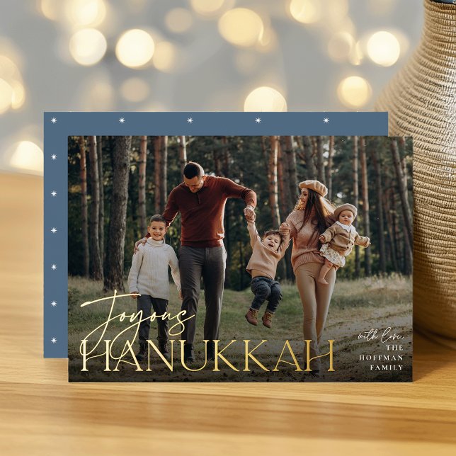 Festive Greeting Joyous Hanukkah Horizontal Photo (Creator Uploaded)
