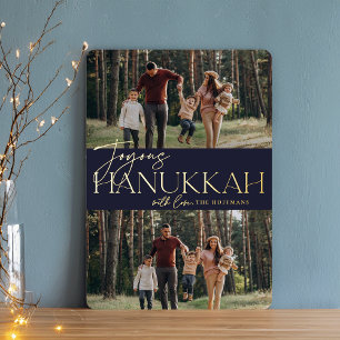 Festive Greeting Joyous Hanukkah Two Photo