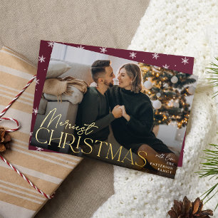 Festive Greeting Merriest Christmas Full Photo