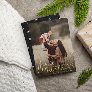 Festive Greeting Merriest Christmas Vertical Photo