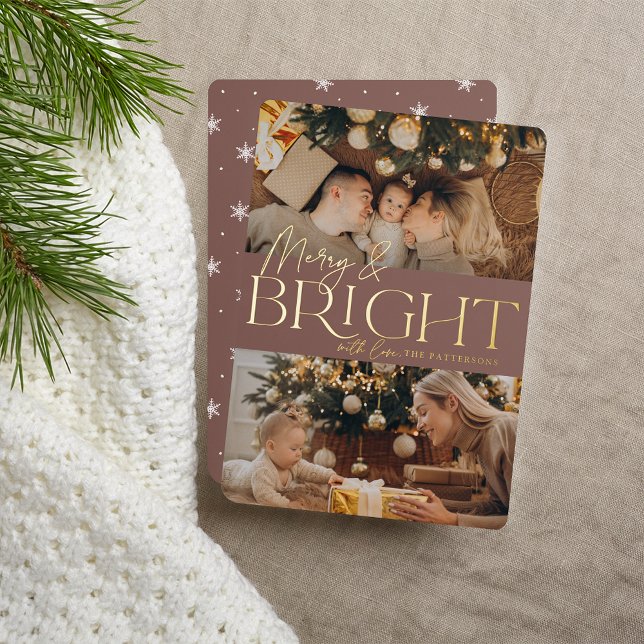 Festive Greeting | Merry & Bright Two Photo (Creator Uploaded)