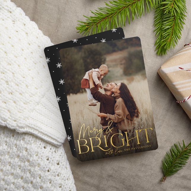 Festive Greeting | Merry & Bright Vertical Photo (Creator Uploaded)