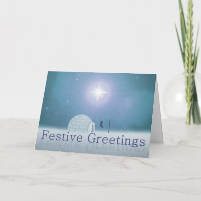 Festive Greetings Christmas Card (Front)