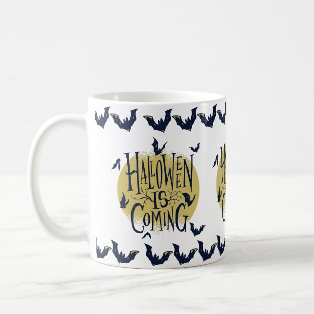Festive Halloween Collection - Halloween is Coming Coffee Mug (Left)