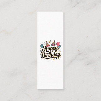 Festive Happy Birthday Calling Card
