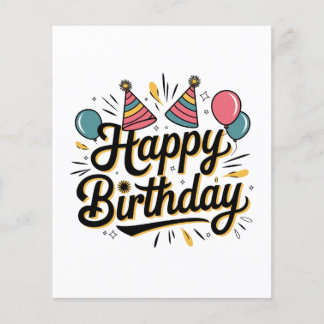 Festive Happy Birthday Flyer