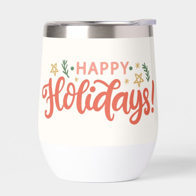 Festive Happy Holidays Design (Left)