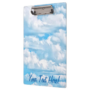 Festive Happy Sunny Clouds Background Clipboard