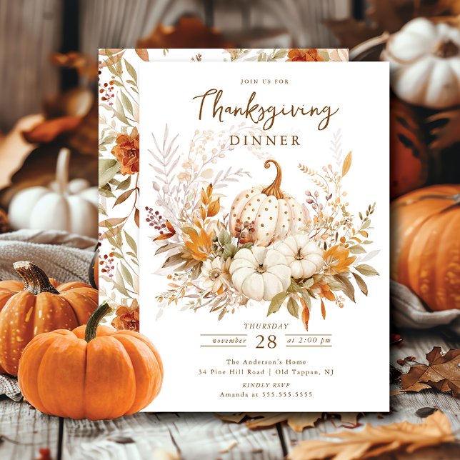 Festive Harvest Thanksgiving Invitation (Creator Uploaded)