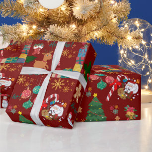 Festive “Ho Ho!” Christmas Wrapping Paper