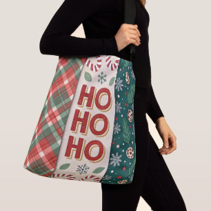 Festive "HO HO HO" Christmas Tote Bags with Unique