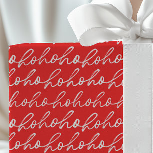 Festive Ho Ho Ho Christmas Wrapping Paper