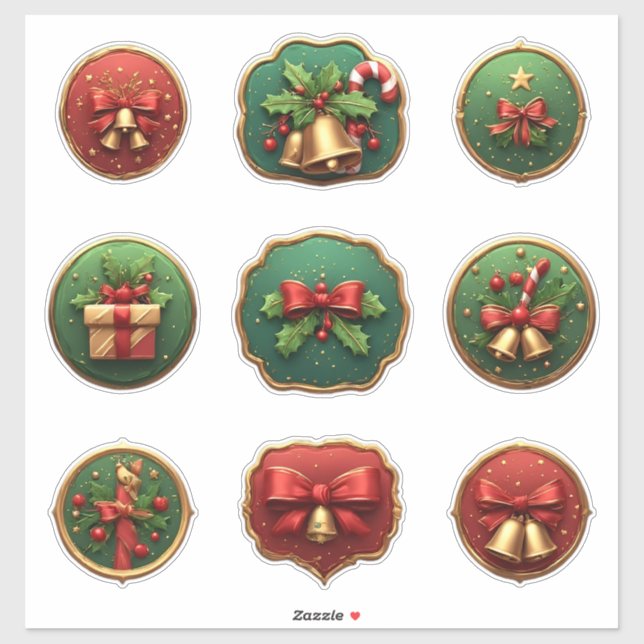 Festive Holiday Christmas Decorations (Sheet)