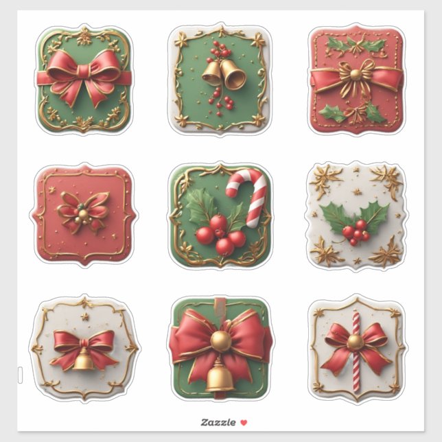 Festive Holiday Christmas Decorations (Sheet)