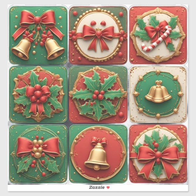 Festive Holiday Christmas Decorations (Sheet)