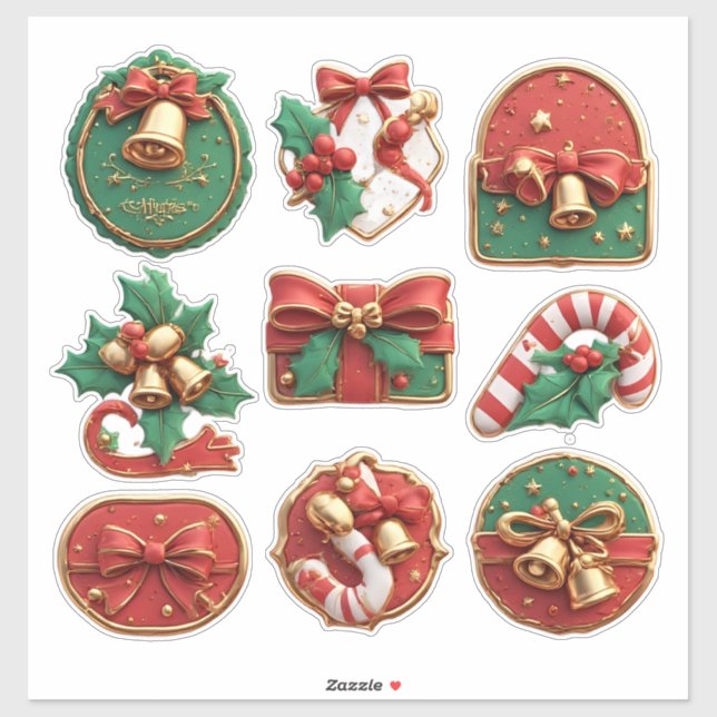 Festive Holiday Christmas Decorations (Sheet)